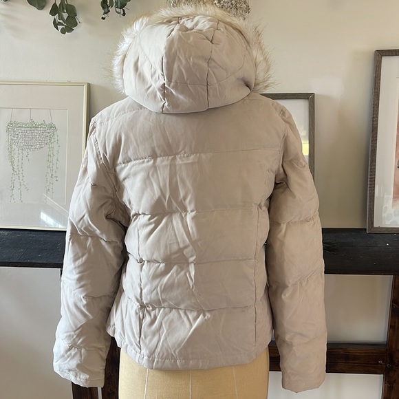 Tan winter down jacket - Picture 5 of 9